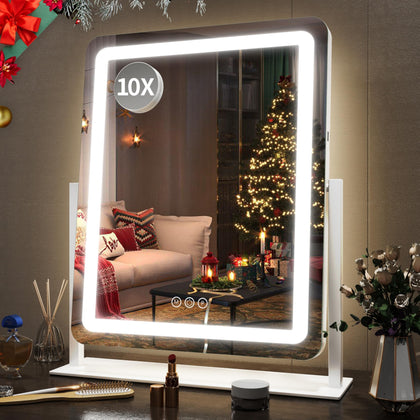 FENNIO 22 Inch LED Lighted Makeup Mirror front view