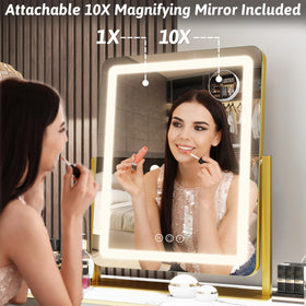FENNIO 22 Inch LED Mirror close-up of touch control features