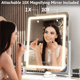 FENNIO 22 Inch Vanity Mirror side view with lights