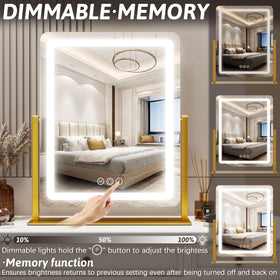 FENNIO 22 Inch Vanity Mirror with lights in a stylish bathroom setting