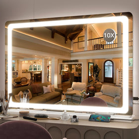 FENNIO 32x22 inch vanity mirror with lights front view