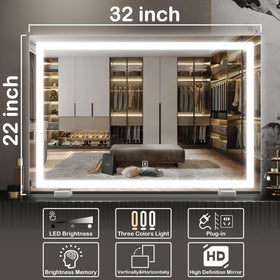 FENNIO Makeup Mirror on a vanity table, showcasing its design
