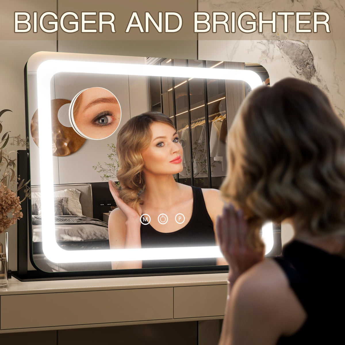FENNIO Vanity Mirror in a stylish bedroom setting