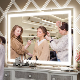FENNIO Vanity Mirror in a stylish makeup room setting