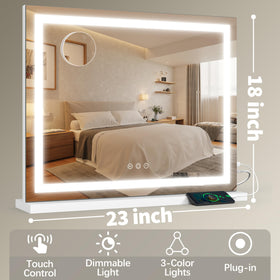 FENNIO Vanity Mirror packaging and accessories for wall mounting