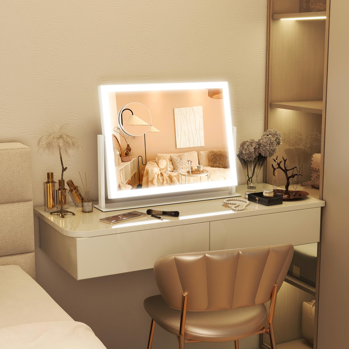 FENNIO Vanity Mirror packaging with product details