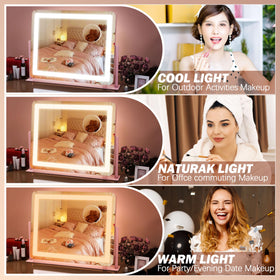 FENNIO Vanity Mirror side view showcasing touch control