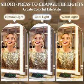 FENNIO Vanity Mirror side view showing touch sensor
