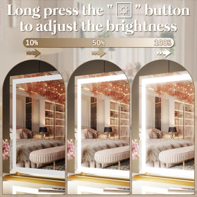 FENNIO Vanity Mirror with 10X magnification detail