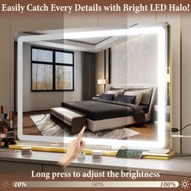 FENNIO Vanity Mirror with adjustable brightness feature