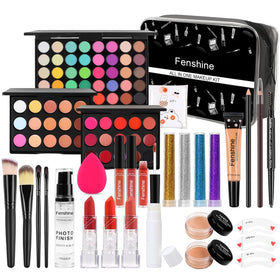 Fenshine All In One Makeup Kit with eyeshadow palette and brushes
