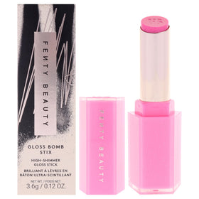 FENTY BEAUTY Gloss Bomb Stix Shimmer 05 Flamingo Fling lipstick front view
