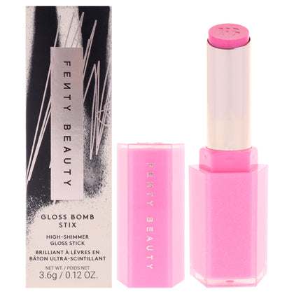 FENTY BEAUTY Gloss Bomb Stix Shimmer 05 Flamingo Fling lipstick front view