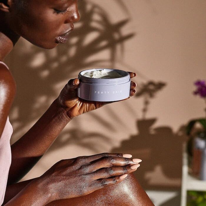 Fenty Skin Butta Drop cream open lid showing product