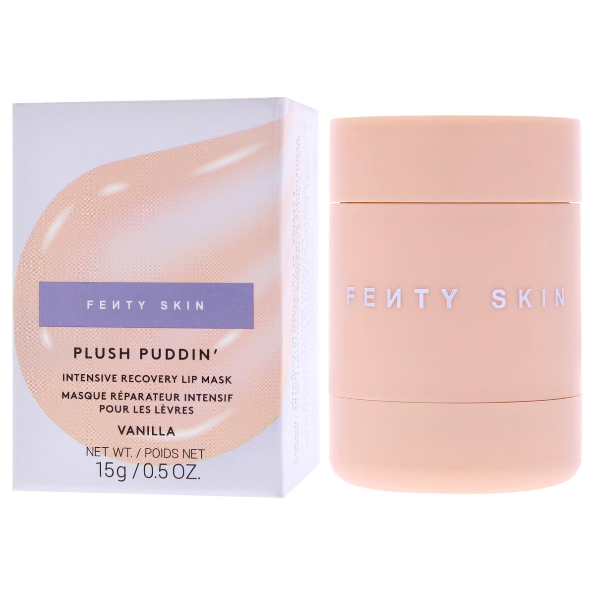 Fenty Skin Plush Puddin' Lip Mask application on lips