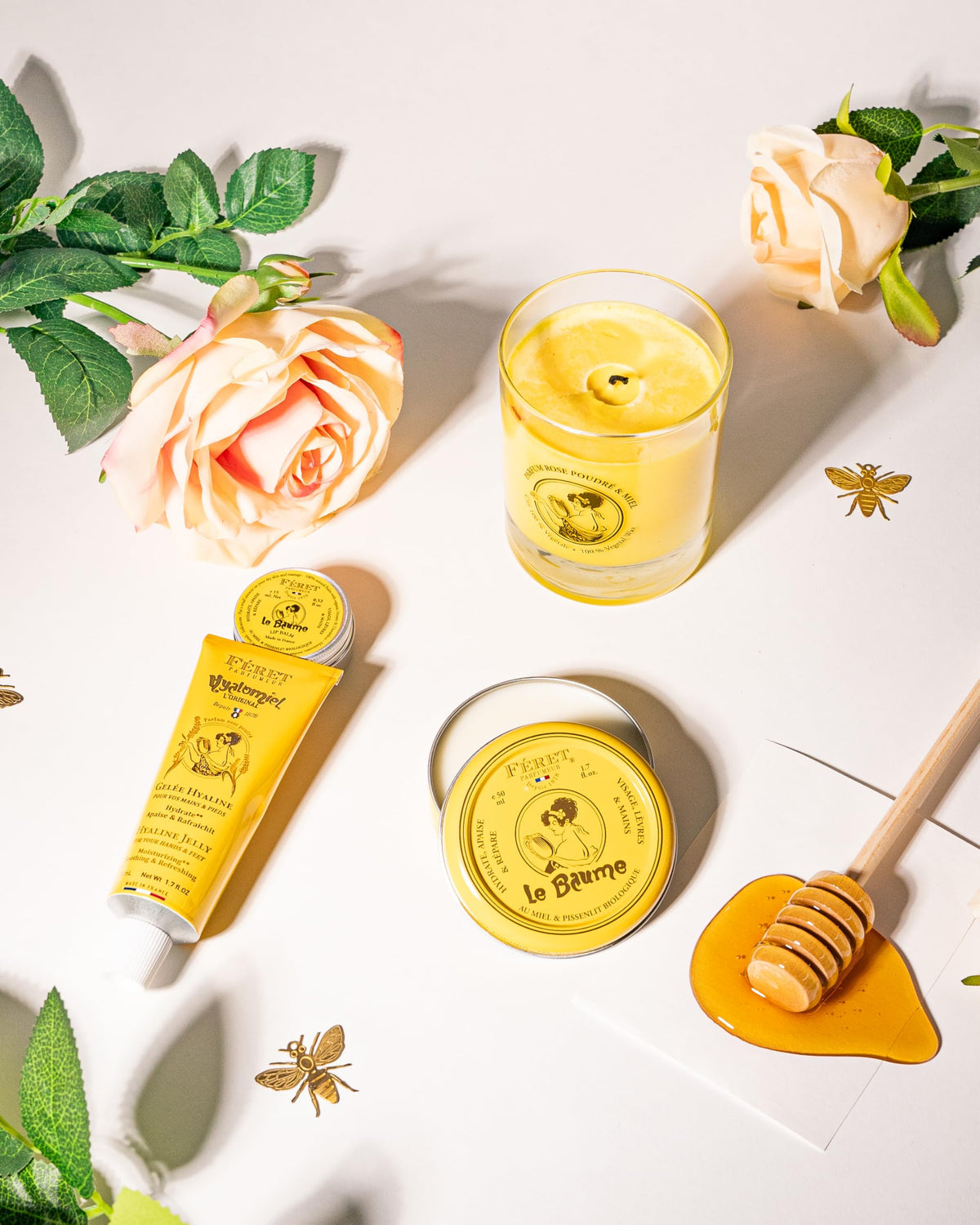 Feret Parfumeur balm applied to lips