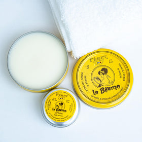 Feret Parfumeur balm with floral background