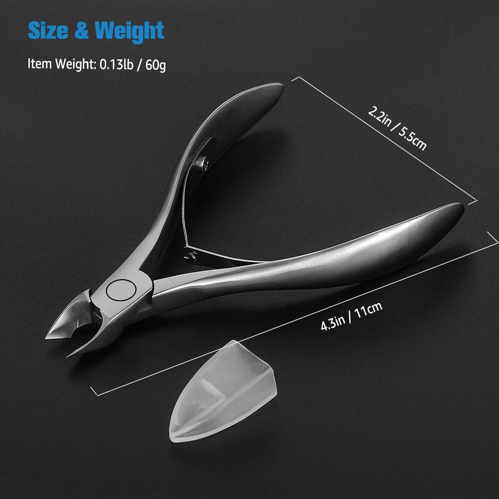 FERYES Cuticle Clippers laid out on a nail care set