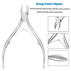 FERYES Cuticle Clippers showing sharp blades and ergonomic handle