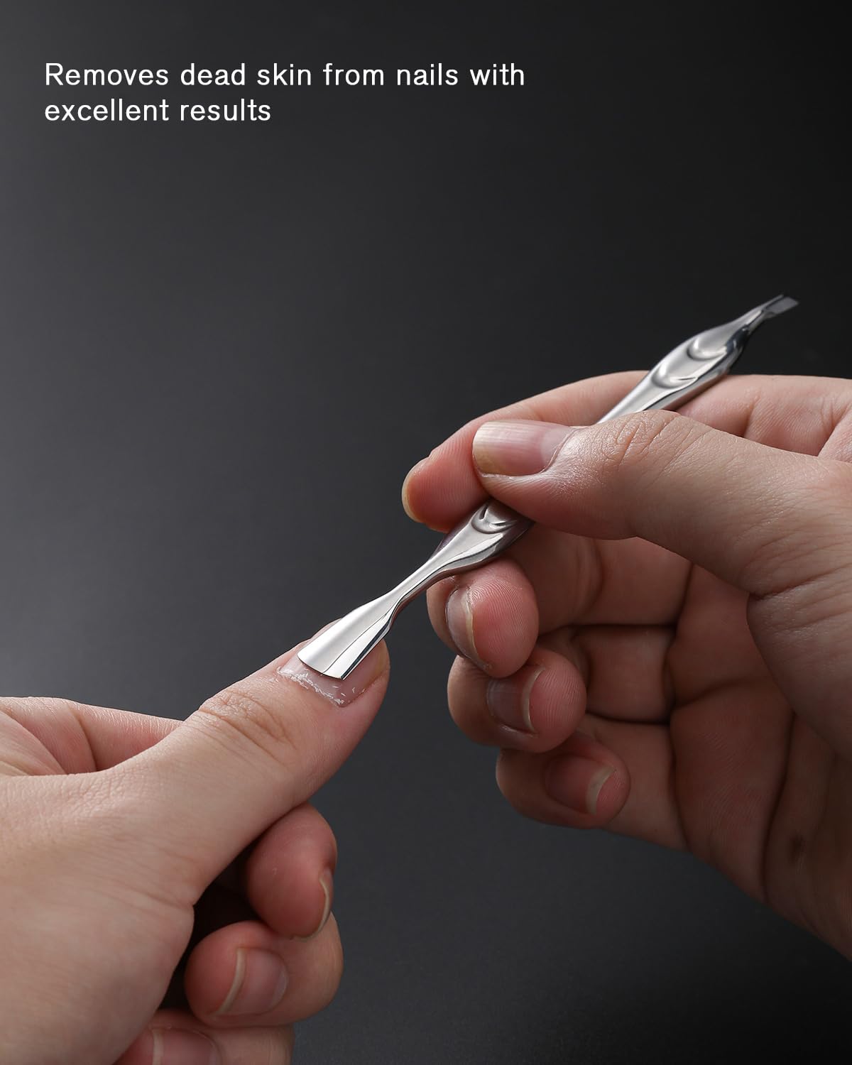 FERYES Cuticle Pusher displayed with other nail care tools