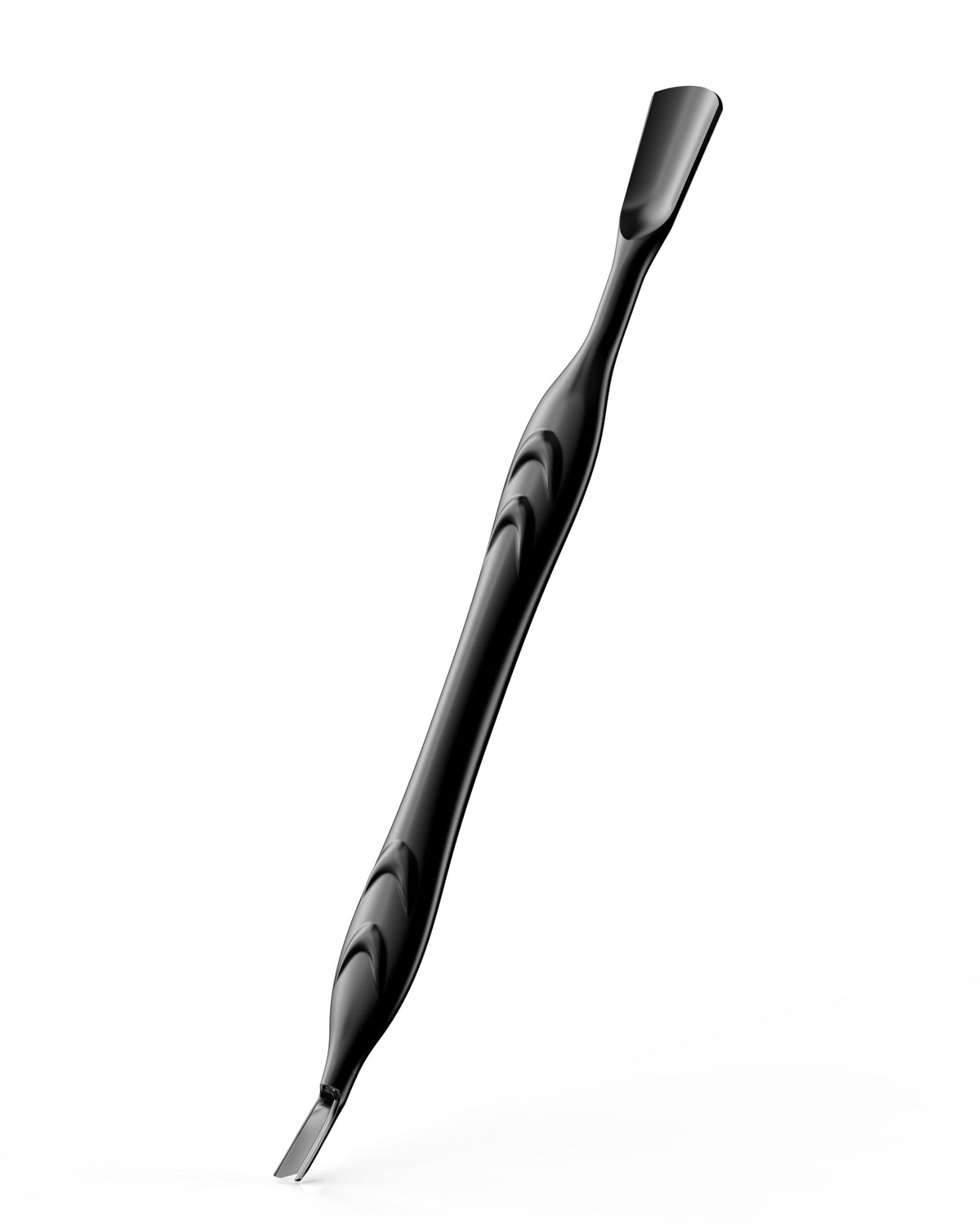 FERYES Cuticle Pusher front view with stainless steel finish