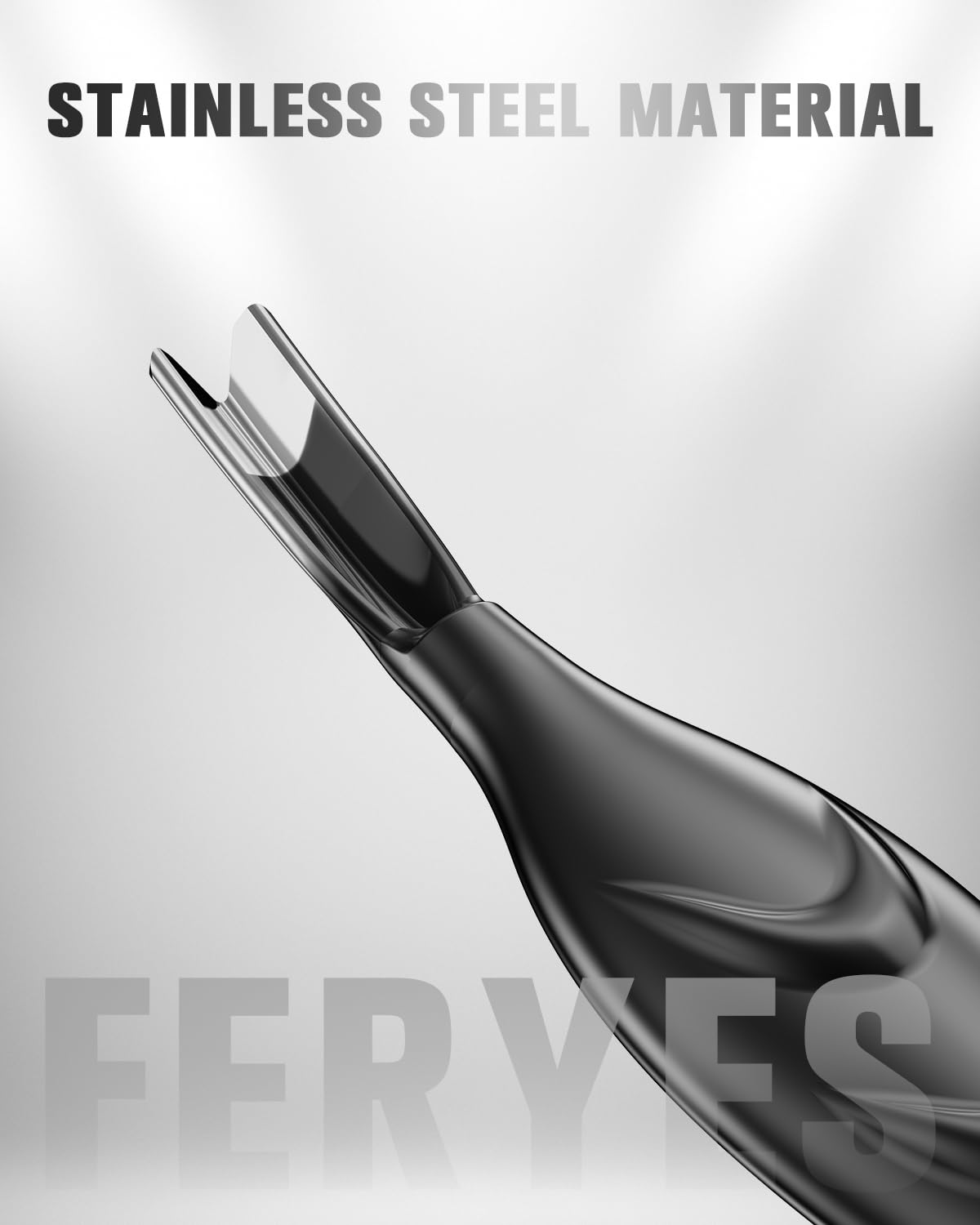 FERYES Cuticle Pusher in a cosmetic bag for travel