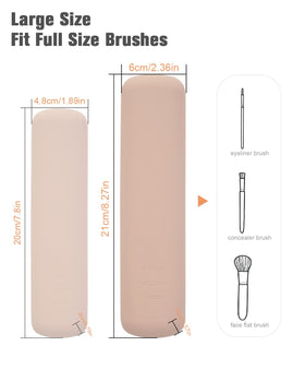 FERYES Large Travel Makeup Brush Holder dimensions and features