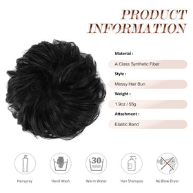 FESHFEN Large Messy Bun Hair Piece on a model