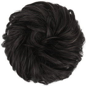 FESHFEN Messy Bun Hair Piece side view showing texture