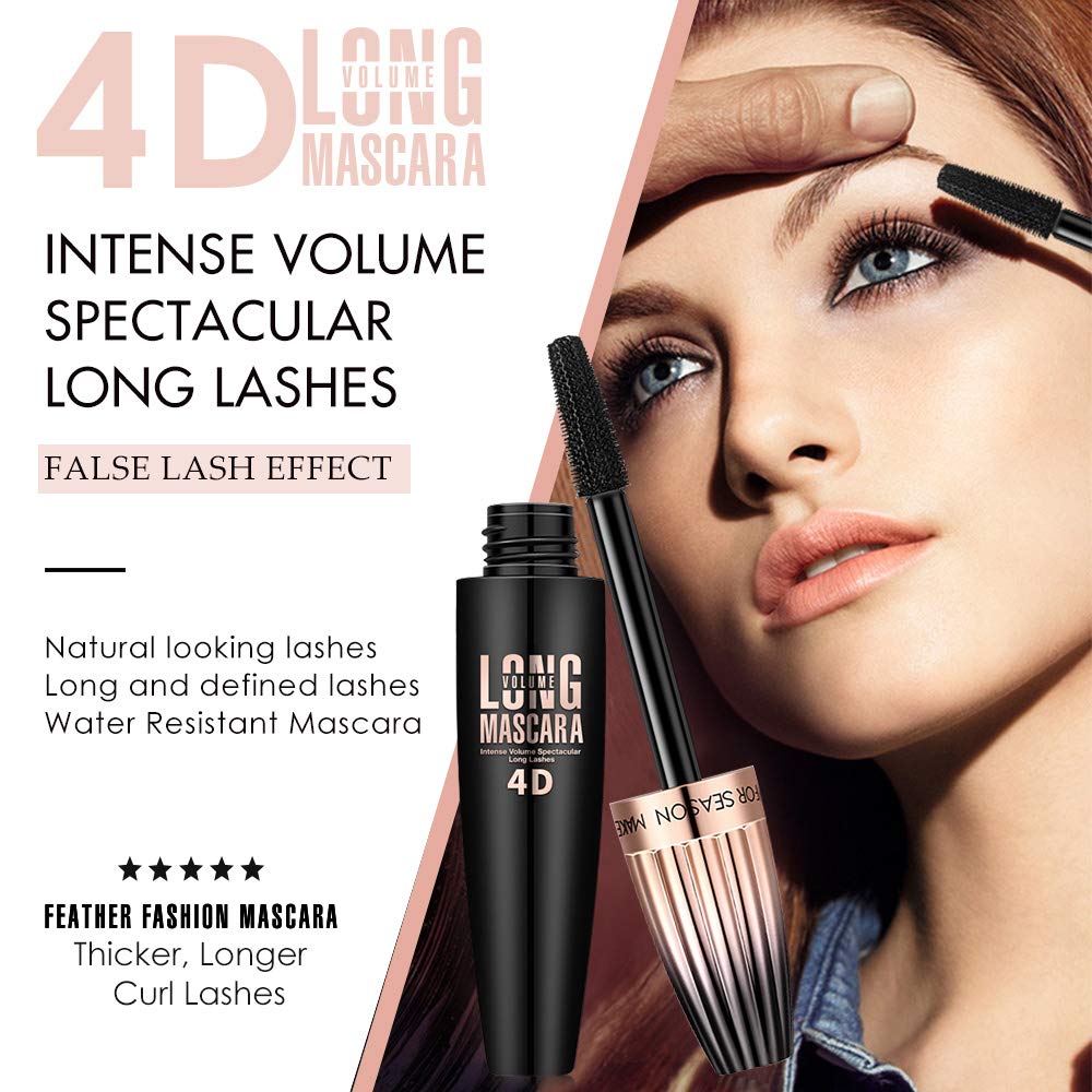 FGHJ 4D Silk Fiber Lash Mascara brush close-up