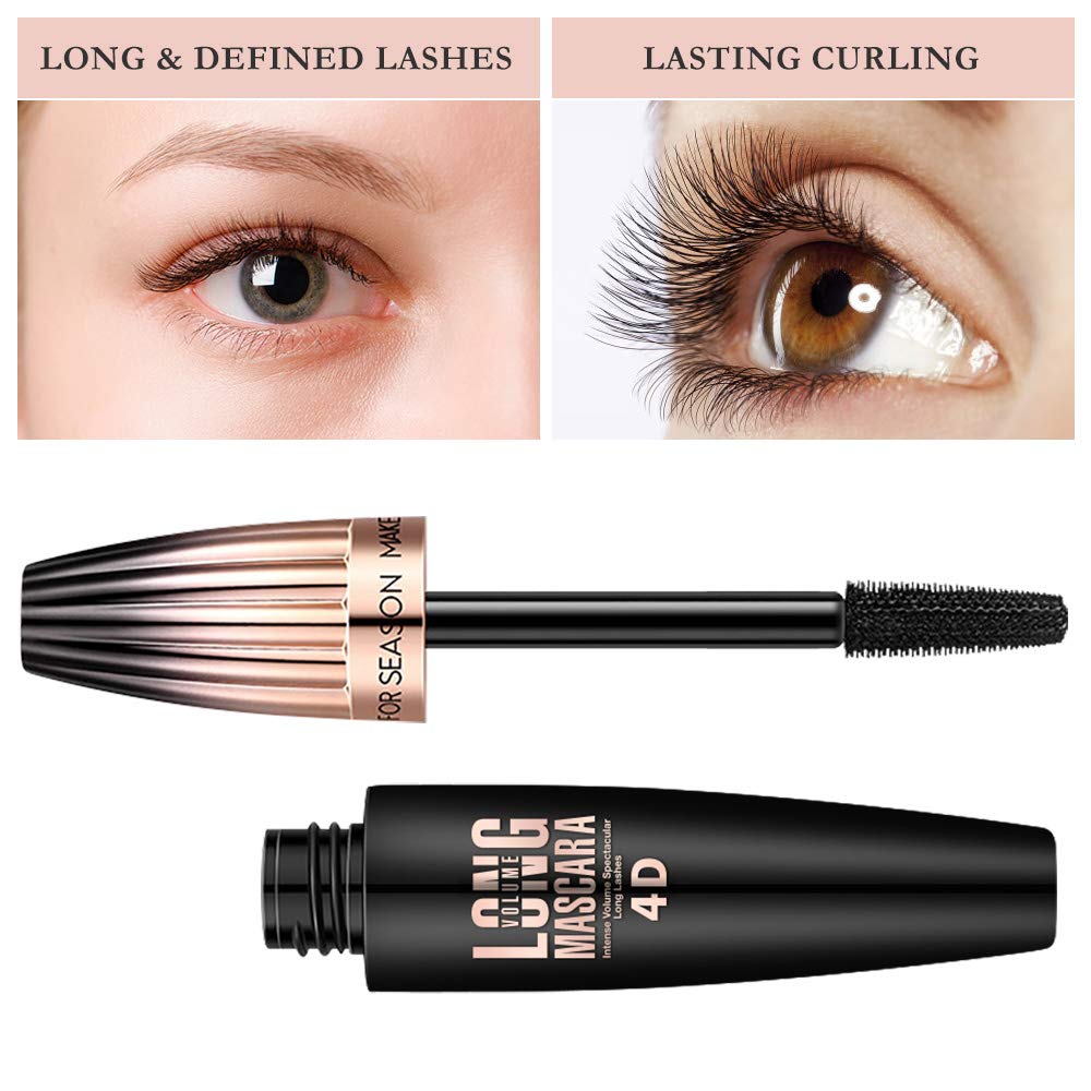 FGHJ 4D Silk Fiber Lash Mascara on a makeup table