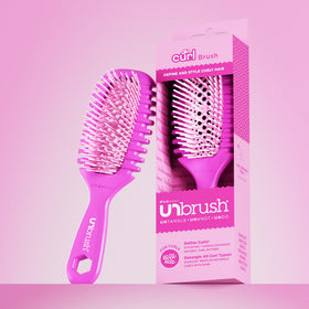 FHI Heat UNbrush Curl Detangling Brush in hand