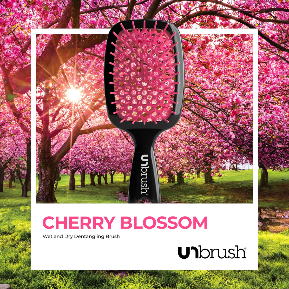 FHI Heat UNbrush Detangling Brush in use on dry hair
