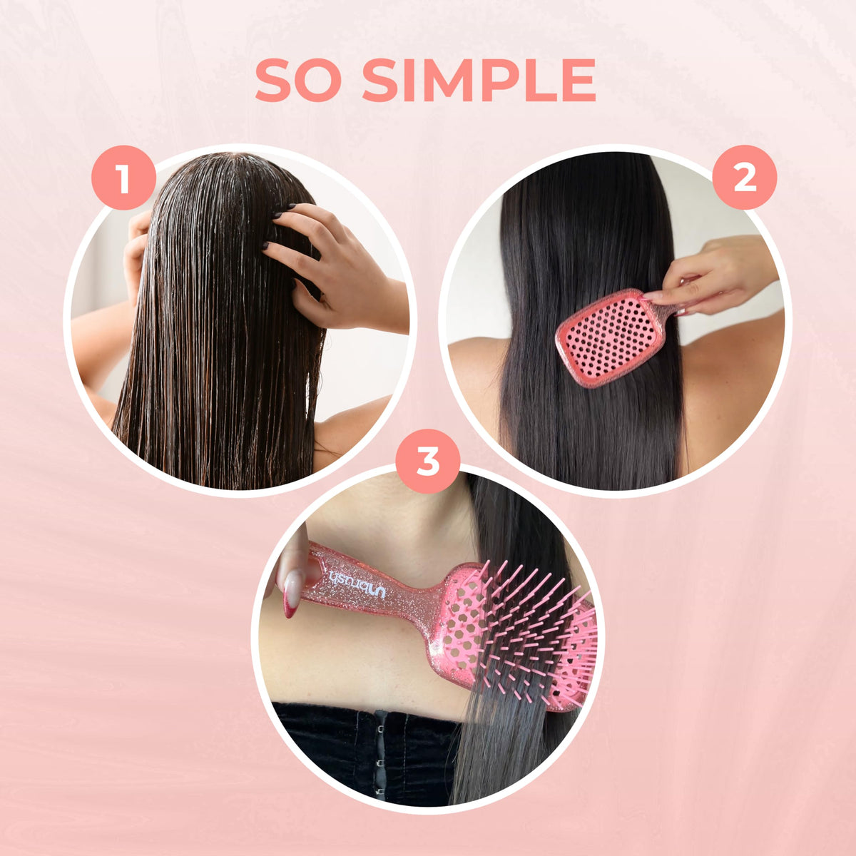 FHI Heat UNbrush Detangling Brush Ruby Peach packaging