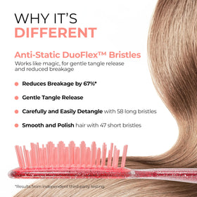 FHI Heat UNbrush Detangling Brush Ruby Peach side view