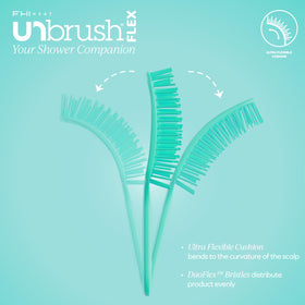FHI Heat UNbrush Flex Detangling Brush back view