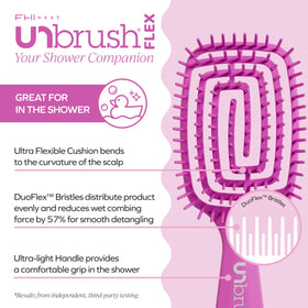 FHI Heat UNbrush Flex Detangling Brush side view