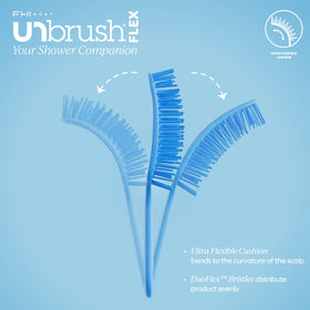 FHI Heat UNbrush Flex Detangling Brush side view showcasing the lightweight handle