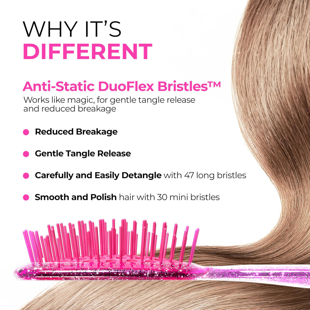 FHI Heat UNbrush Mini Detangling Brush back view