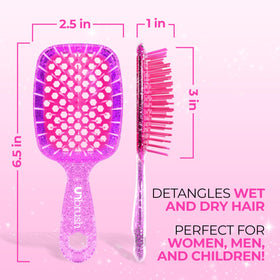 FHI Heat UNbrush Mini Detangling Brush in hand