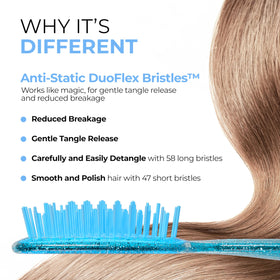 FHI Heat UNbrush Mini Detangling Brush with bristles close-up