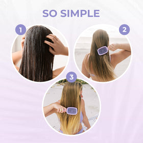 FHI Heat UNbrush Mini Detangling Brush with various hair types