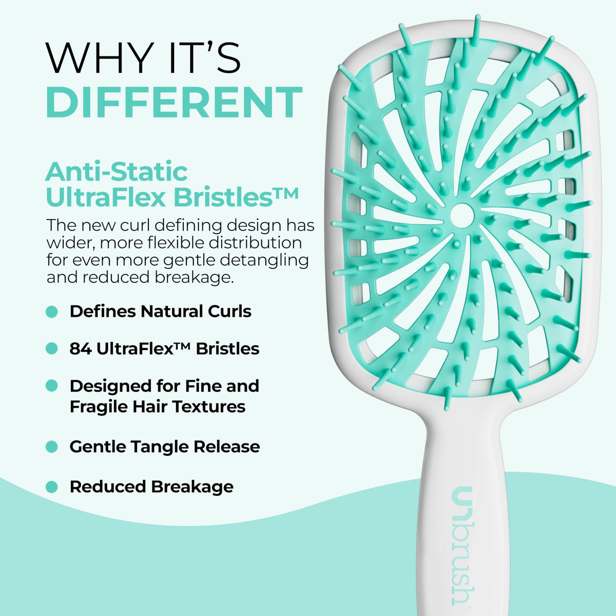 FHI Heat UNbrush Plus back view highlighting the vented cushion design