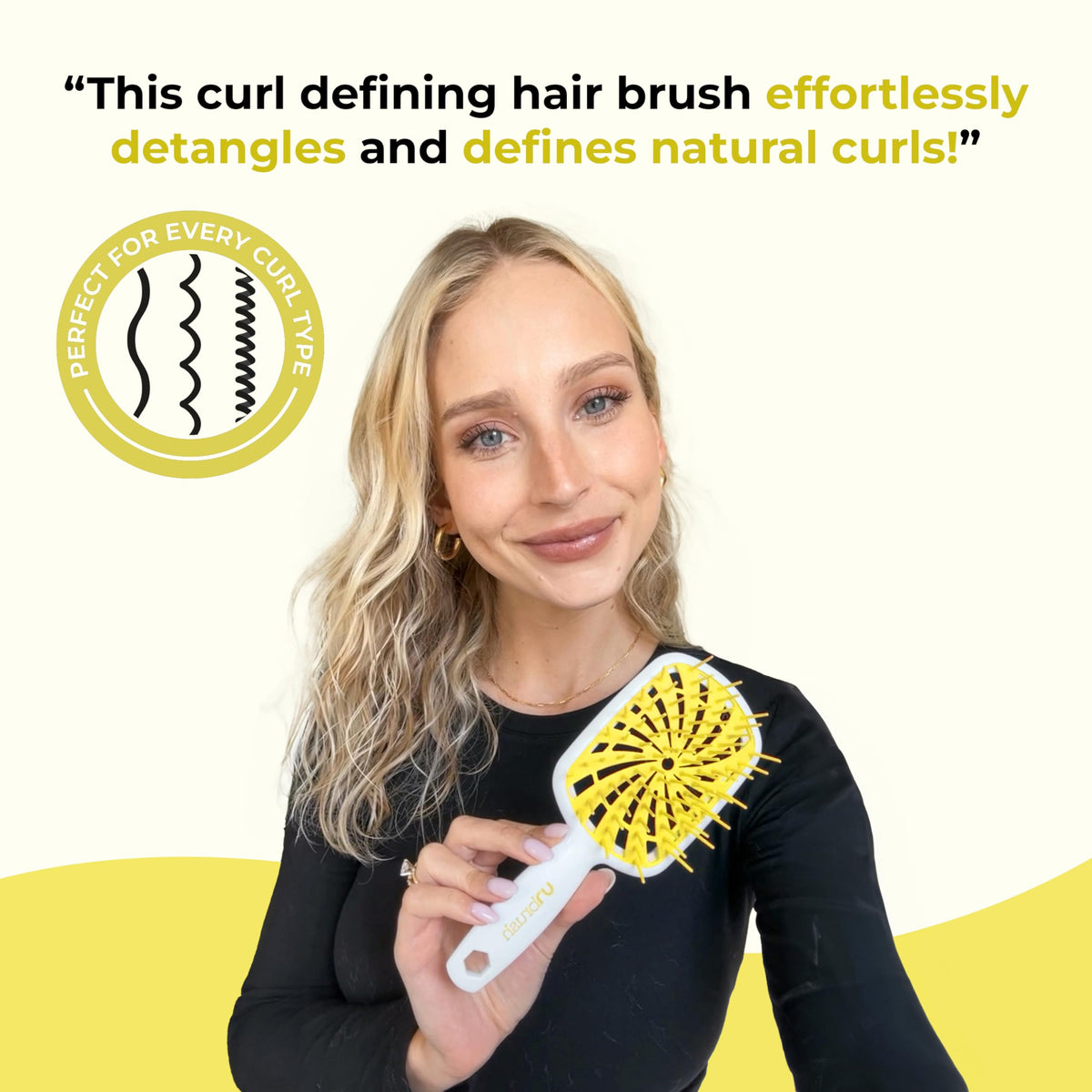 FHI Heat UNbrush Plus back view showcasing vented cushion design