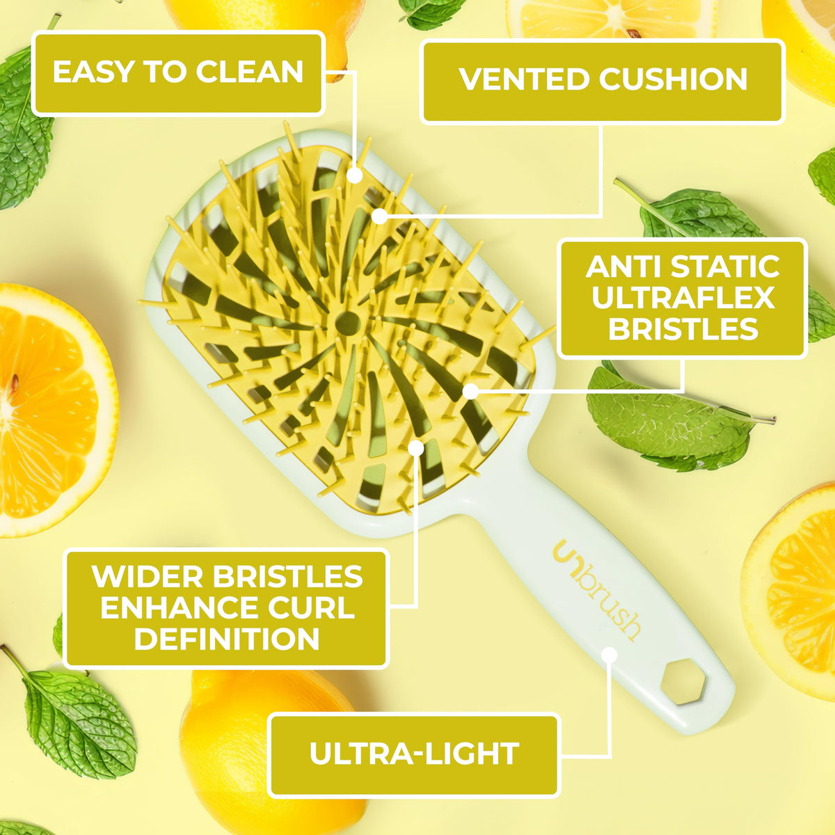 FHI Heat UNbrush Plus close-up of UltraFlex Bristles