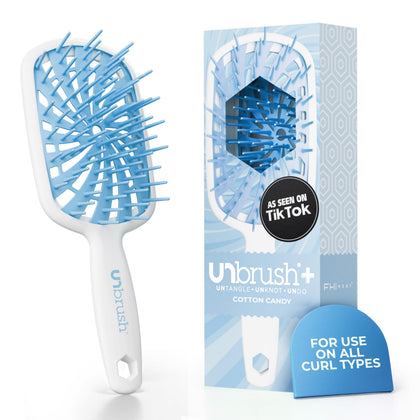 FHI Heat UNbrush Plus detangling brush front view with UltraFlex bristles