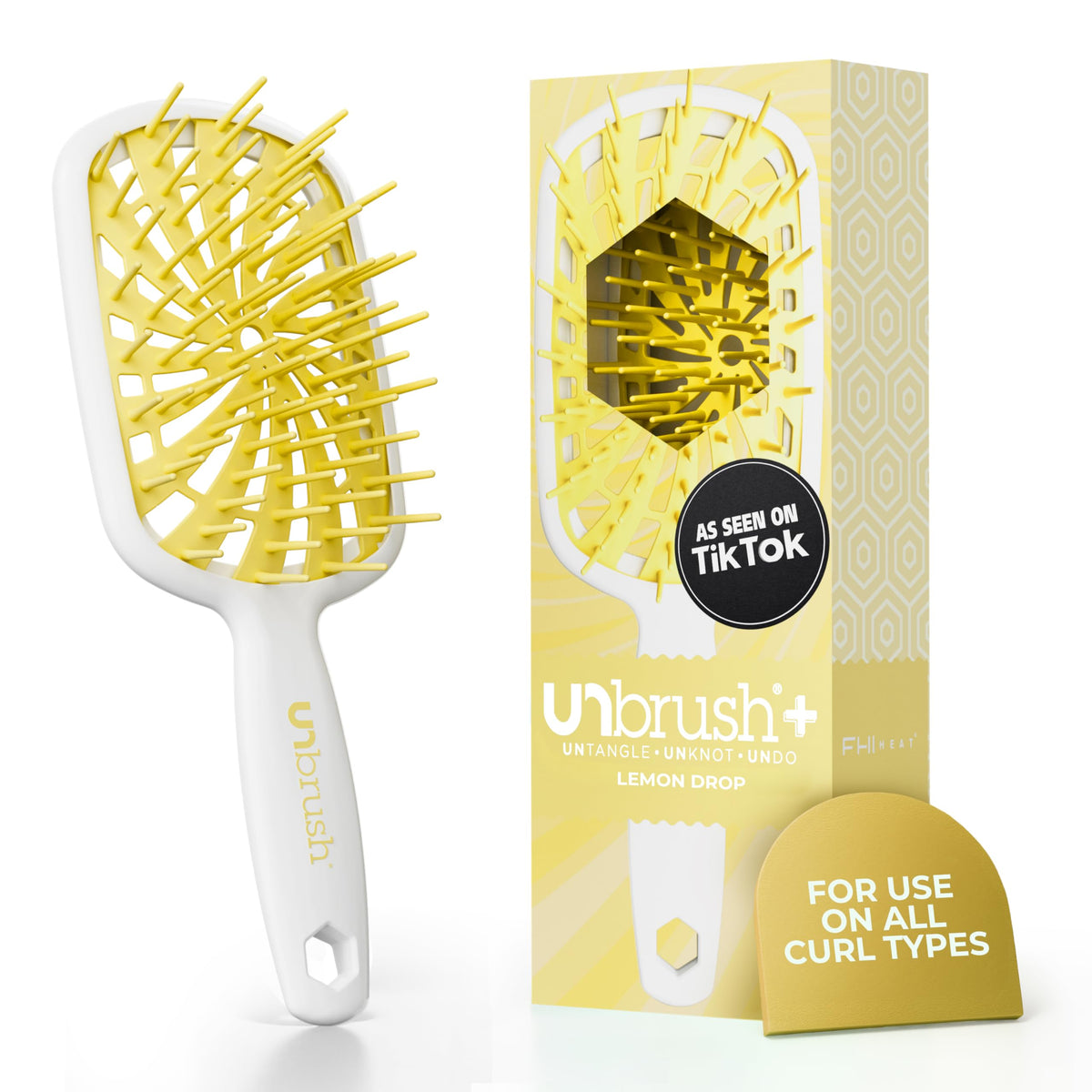 FHI Heat UNbrush Plus front view with UltraFlex Bristles