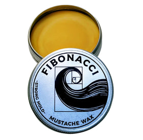 Fibonacci Mustache Wax 1oz tin side view