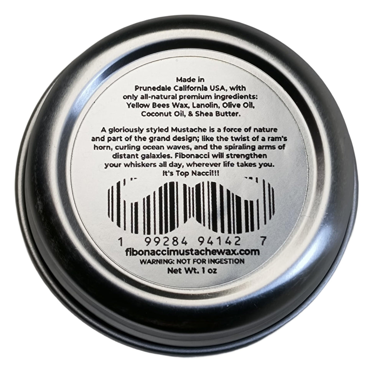 Fibonacci Mustache Wax application with included pick