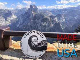 Fibonacci Mustache Wax lifestyle scene with stylish mustache